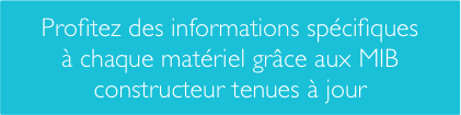 Les MIB constructeurs des matériels spécifiques donnent accès à des informations de surveillance réseau pertinentes
