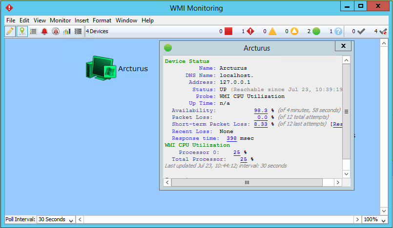 Contrôler automatiquement la charge processeur des serveurs Windows avec WMI et Intermapper