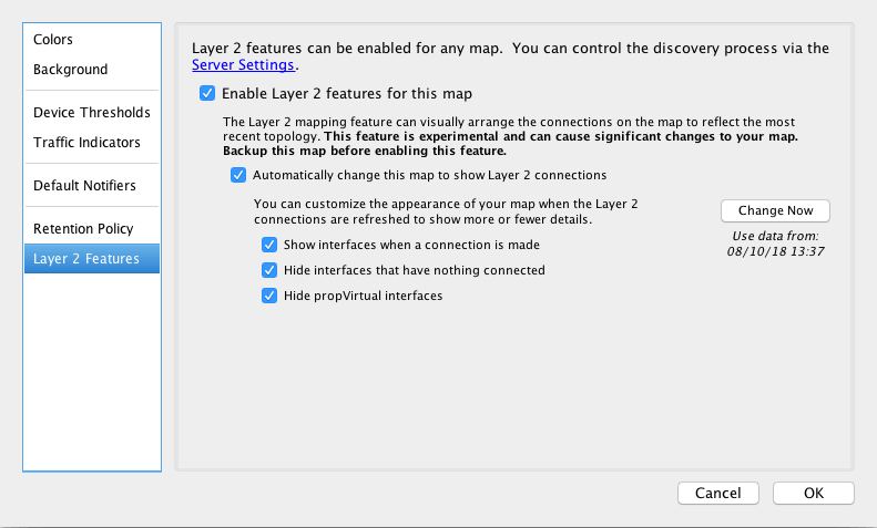 Activez la fonction Layer 2 sur la carte réseau