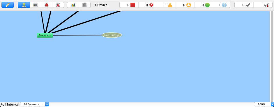 Surveiller l'activation du lien de backup avec Intermapper