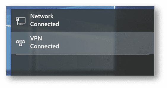 Le VPN est connect